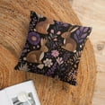 thumbnail image 6 of Porch Pillowcases Rabbits Brown Pink And Purple Pillow Protector 20"x20" Spring Floral Rabbit Decorative Pillow Cover Decoration for Sofa Couch, 6 of 7