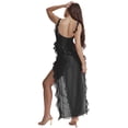 thumbnail image 4 of Coduop Women Sleeveless Spaghetti Strap Dress Backless Split Cocktail Long Dresses, 4 of 6