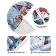thumbnail image 2 of Ryvnso Christmas Tree Skirt Snowman Christmas Village View Xmas Tree Skirts Ornament Home Decorations 35.4", 2 of 6