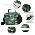 thumbnail image 3 of FORMRS Student Lunch Bag Insulated Reusable Cooler Box with Zipper Pockets, Forest Camouflage Pattern, 3 of 9