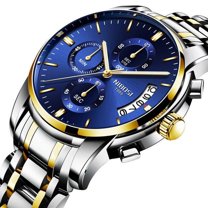 Nibosi Watch Men Top Brand Luxury Blue Male Automatic Date Quartz Mens Watches Waterproof Sport Watch Clock Relogio Masculino - Quartz Wristwatches