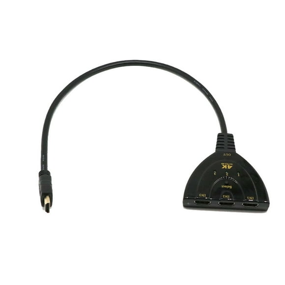 NARABB 3 in 1 out 4K*2K Hub Splitter Switcher Adapter 3 Port Splitter