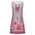 thumbnail image 4 of Fankiway Robe Débardeur Décontractée d'Été Imprimée Florale Sans Manches Robe de Plage Grande Taille, 4 of 5