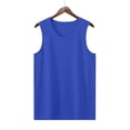 thumbnail image 5 of Nilvkv Girls Athletic Tank Tops, Girls Tank Tops, Kids Solid Sleeveless Round Neck Fast Dry Breathable Sporty Top Summer Unisex Blue 14-15 Years, 5 of 8