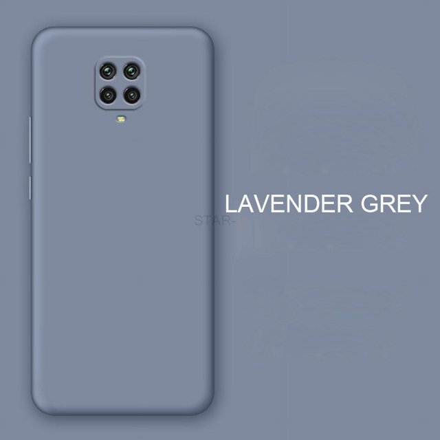 New Liquid Silicone Phone Case For Xiaomi Redmi Note 9 pro note9 9s Original Luxury Camera Protector Soft Back Cover Coque JK Lavender grey redmi note 9 pro