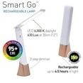 thumbnail image 7 of Daylight Company Smart Go Portable Ideal for Reading, Light Therapy, Everyday Tasks, Crafts, Desk Work, DIY, Led, Chargeable lamp, 1 Count (Pack of 1), White, 7 of 7