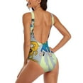 thumbnail image 3 of Adventure Time Womens Bathing Suits One Piece Swimsuits Cute Bikini Printed Swimwear Cover Up Dress 2XL, 3 of 7