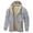 Grey, variant on IWRICH Men's Sherpa Lined Oversize Hoodies Zip up Heavyweight Warm Fleece Sweatshirt Jackets Fashion Clothing Winter Snow Jacket White XL