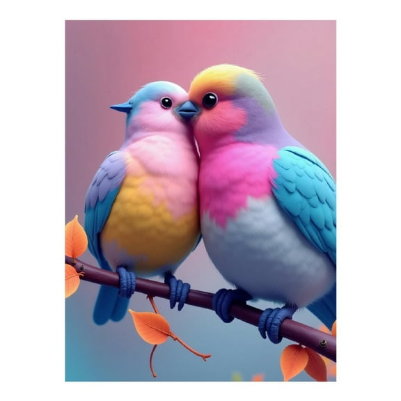 Diamond Art Kit for Adults, Colorful Bird Print No.82 Diamond Painting for Adults Beginners, 5D DIY Diamond Art Painting Kits, Colorful Diamond Painting Craft for Home Decor 12x16