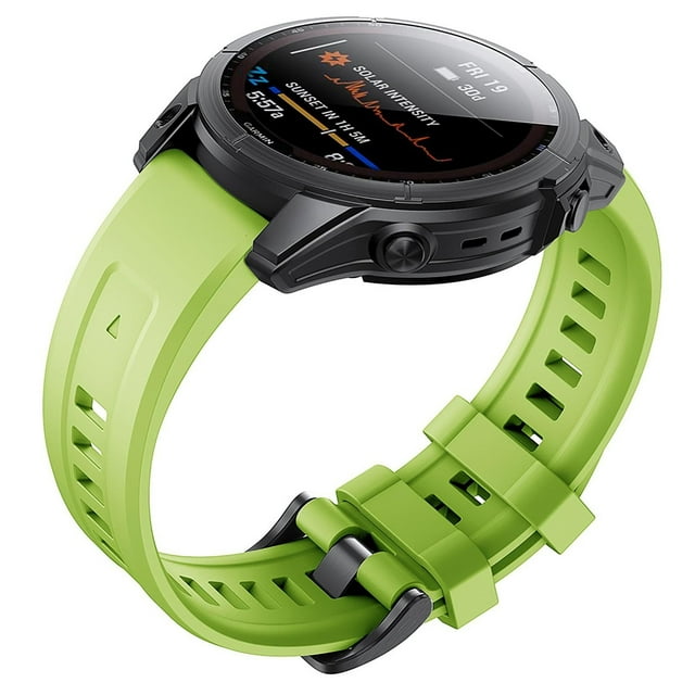 22mm Quick Release Silicone Watch Strap with Metal Buckle Official Style Easy Swap