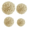 thumbnail image 3 of Billuyoard Juego de pompones de papel marrón de 7,8 pulgadas, bolas de papel con pompón para fiesta de cumpleaños, pañuelos colgantes, bolas Kits de decoración para fiestas Marrón 10 pulgadas, 3 of 6