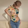 thumbnail image 5 of Daiia Colorful Dogs Women'S Crew Neck Short Sleeve Slim Fit T Shirts Tops Basic Bodysuit Leotard Clothing-Large, 5 of 9