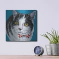 thumbnail image 4 of Luxe Metal Art 'Classy Cat I' by Carolee Vitaletti, Metal Wall Art, 12"x12", 4 of 7
