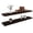 Dark Oak, variant on Ecco 47" Wide Floating Shelves Set of 2 Engineered Wood Olive