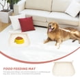 thumbnail image 3 of FUEENIRVA Cat Food Bowl Mat Waterproof Bite Resistant Simple Design 1Pack, 3 of 8