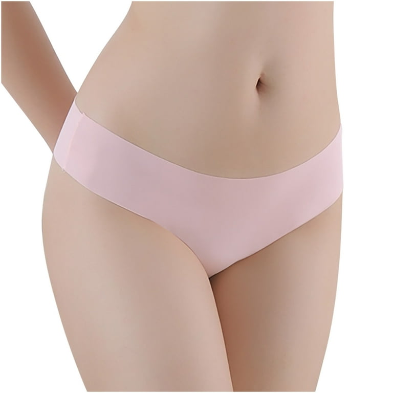 AnuirheiH Women Sexy Lingerie Solid Color Seamless Briefs Panties Thong Underwear  Sale on Clearance 