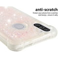 thumbnail image 5 of Compatible with Samsung Galaxy A11 Case Glitter Liquid Cute Clear Phone Case Floating Quicksand Shockproof Protective Bumper Silicone Soft TPU Case for Samsung Galaxy A11 Star Pink YB, 5 of 14