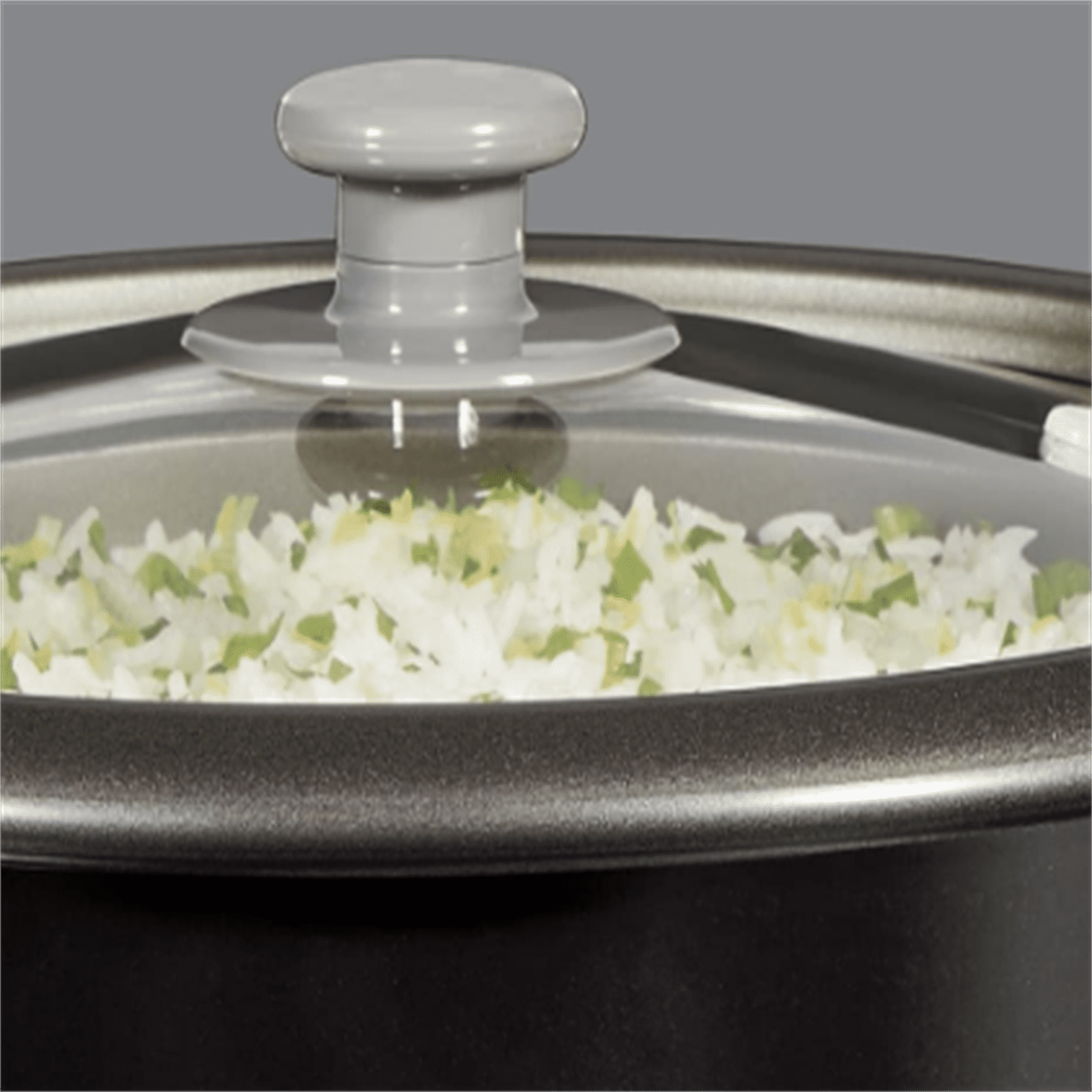 "Rice Cooker & Food Steamer, 30 Cups Cooked (15  Cups Uncooked), Includes Steam and Rinsing Basket, Black"