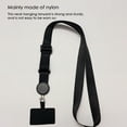 thumbnail image 4 of Injueey Cordones universales para teléfono, parche cruzado para acampar, cuello anticaída, cuerda colgante, correa para el cuello, accesorios Teléfono y Comunicación Negro, 4 of 6