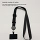 thumbnail image 4 of Injueey Cordones universales para teléfono, parche cruzado para acampar, cuello anticaída, cuerda colgante, correa para el cuello, accesorios Teléfono y Comunicación Negro, 4 of 6