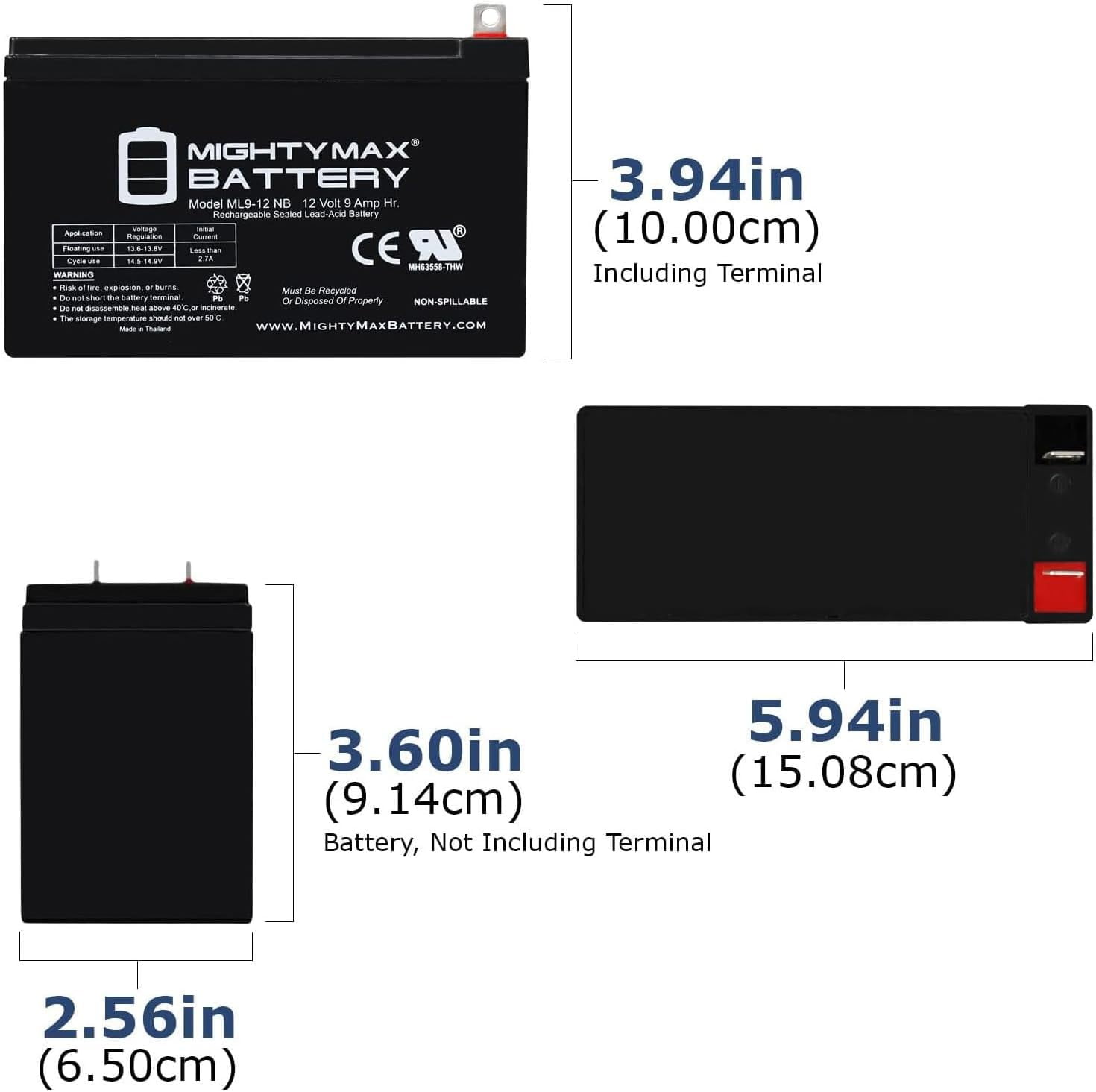 12V 9AH Battery Replacement for Generac XG8000E Portable Generators