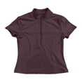 thumbnail image 4 of WERYOUNG Seamless Yoga Short Sleeve T Shirts For Women With Front Zipper Lightweight Breathable Running Gym Tees Comfortable Top XL, 4 of 6