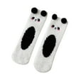 thumbnail image 2 of Dyfzdhu Women Tube Socks Three-Dimensional Cartoon Cute Bear Coral Home Floor Socks Half Sleep Socks, 2 of 5