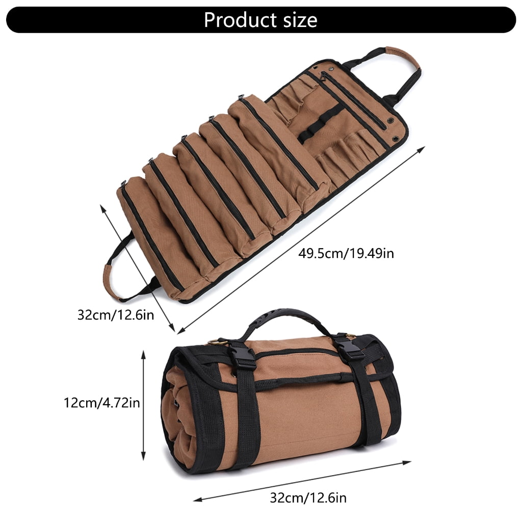 JZROCKER Professional Hardware Tool Pouches Lightweight and Compactly Roll Tool Bag for Outdoor Activities Travel Convenience