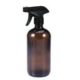 thumbnail image 1 of FELTECHELECTR Botellas de spray de vidrio marrón vacías de 500 ml, contenedor portátil recargable, pulverizador de gatillo duradero para aceites esenciales, productos de limpieza y aromaterapia., 1 of 7