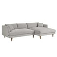 thumbnail image 1 of Modway 2-Piece Right-Facing Fabric Sectional Sofa with Tapered Legs in Gray, 1 of 8