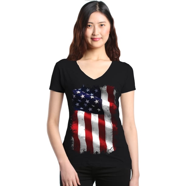 Shop4Ever Shop4Ever Women's Patriotic American Flag 4th of July USA