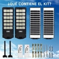 thumbnail image 2 of URPOW 2 Pcs 3000W Lampara Solar Exterior Potente, Farola Solar Grande, Potente Luces con Control Remoto y Sensor de Movimiento,3 Modos Luz de Calle pared para Jard&iacute;n,Patio., 2 of 7