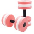 thumbnail image 1 of Naiovety 1 par de mancuernas para aeróbic acuático, mancuernas acuáticas de EVA, piscina, natación, Yoga, ejercicio, accesorio Deportes acuáticos rosa blanco, 1 of 6