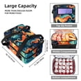 thumbnail image 3 of Hippocampus Double Layered Insulated Refrigerated Lunch Bag with Two Compartments, Large Capacity, Hand Carry - 7.1x11.4x16.1 Inches, 3 of 6