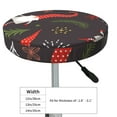 thumbnail image 4 of Rateoe Cute Christmas Gnomes Pattern Round Bar Stool Seat Covers,Washable Stool Cushion Slipcover Elastic Bar Chair Covers for 12-14 Inch Chair -12 inch, 4 of 7