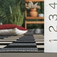 thumbnail image 4 of SAFAVIEH Courtyard Caitriona Checkered Indoor/Outdoor Runner Rug, Black/Beige, 2'3" x 5', 4 of 13