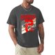 thumbnail image 5 of Camiseta de algodón para hombre y mujer, camisa con estampado de dibujos animados, mono, cuello redondo, manga corta de gran tamaño, 5 of 7