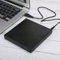 thumbnail image 1 of CD-ROM, CD DVD-RW  External DVD Drive, Laptop Desktop Connecting Plug And Play Black for  2000 / XP / Vista /  7, 1 of 8
