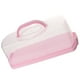 thumbnail image 3 of Panera rectangular de plástico con tapa transparente, recipiente portátil para pan y pastel con asa., 3 of 5