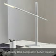 thumbnail image 5 of Aspen Creative 40209-12, 18-1/2" H Ceramic Table Lamp, Empire Lamp Shade in Dark Blue, 11" W, 2 Pack, 5 of 6