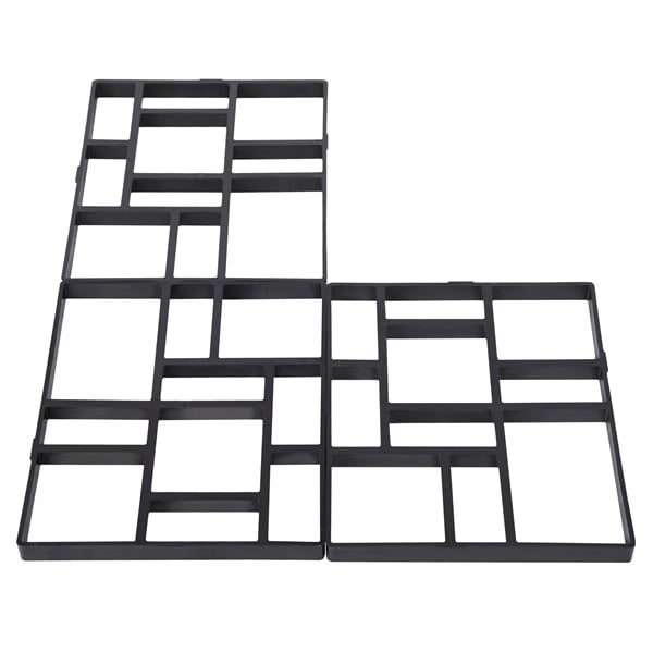 Topeakmart 3pcs Rectangular Concrete Paving Pathway Garden Path Brick Stepping Stone Mold 23 8 X 19 9 X 1 7 L X W X T Walmart Com Walmart Com