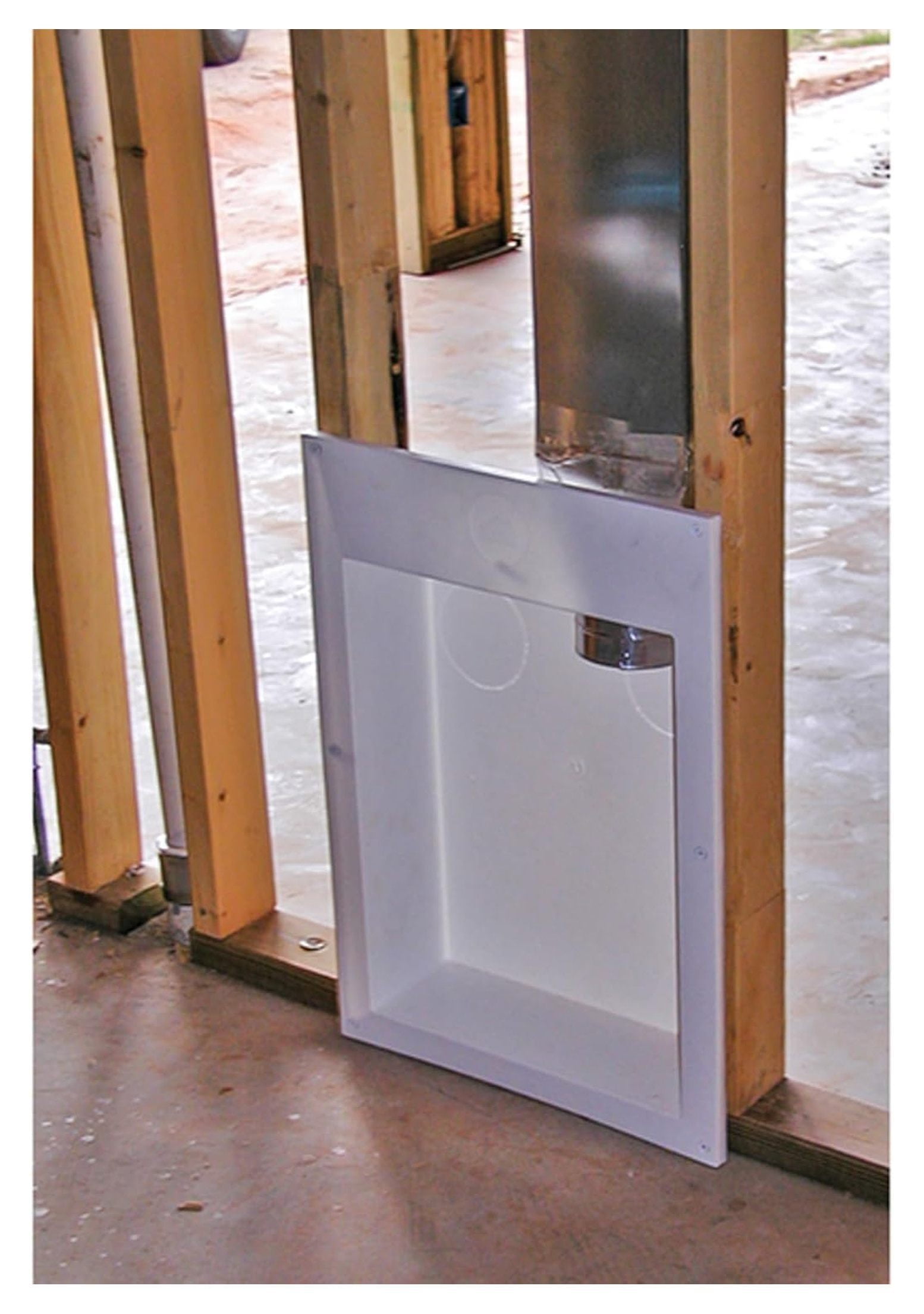 Saf-T-Duct Dryer Outlet Box, white