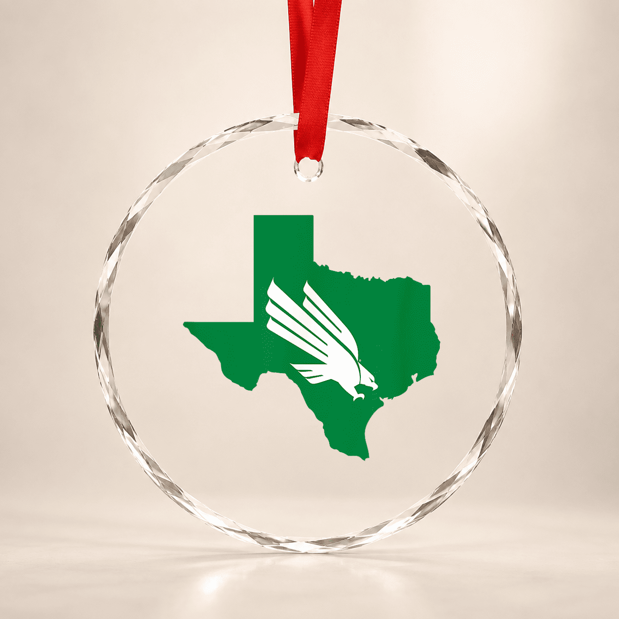 University Of North Texas Unt Glass Ornament Sports Fan Glass Ornament