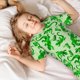 thumbnail image 5 of Balery Green Lizard Conjunto de Pijama Infantil de Manga Corta con Estampado – Ropa de Dormir de Algodón Suave-X-Large, 5 of 6