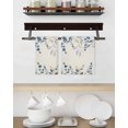thumbnail image 3 of Navy Blue Eucalyptus Kitchen Dish Towels for Drying Dishes Set of 4, Farmhouse Weeping Leaves Linen Waffle Weave Microfiber Hand Tea Bathroom Towels Quick Dry & Absorbent Towel 15.7x23.6, 3 of 7