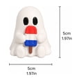 thumbnail image 2 of THOPBPRK 1.9Inch Cute Ghost Resin Figurine for Halloween Decor Miniature Statue for Home Shelf Desk Ornament Holiday Party Gifts for Halloween Lovers, 2 of 6