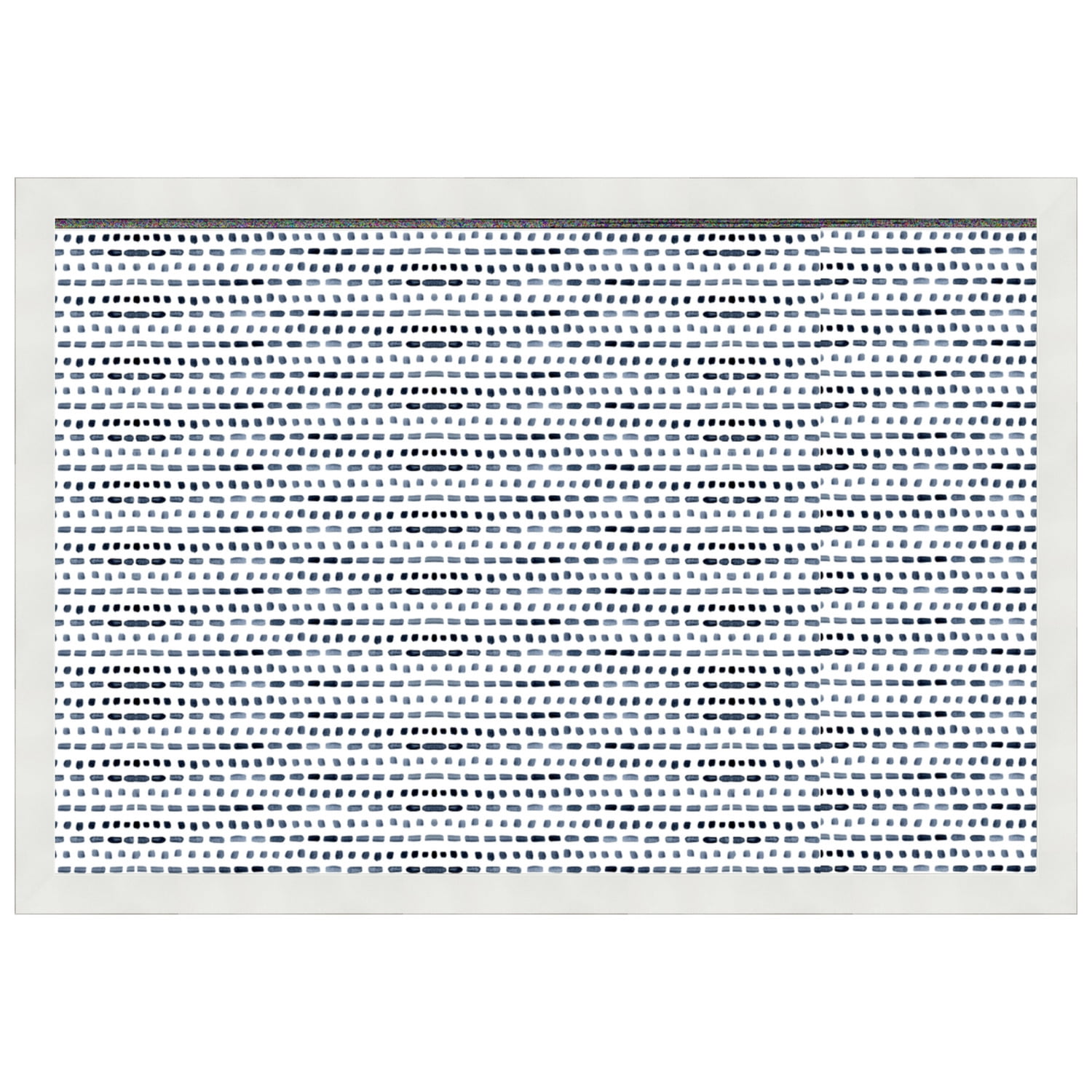 PinPix 24x16 Custom Cork Bulletin Board Watercolor Raindrops Navy Poster Board Has a Fabric Style Canvas Finish, Framed in Watercolor Raindrops Navy, by ArtToFrames (PinPix-1884)