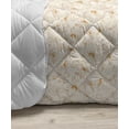 thumbnail image 3 of Floral Down Alternative Comforter, Modern Graphical Concept of Wildflower Silhouettes and Striped Round, Microfiber Quilt for All Season, 5 Sizes, Multicolor, by Ambesonne, 3 of 3