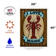 thumbnail image 2 of Toland Home Garden Maine Lobster Sign House Flag, 2 of 5