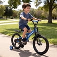 thumbnail image 3 of Fenbeli 18 Inch Kids Bike with Training Wheels for Boys Ages 6-9, Blue, 3 of 13